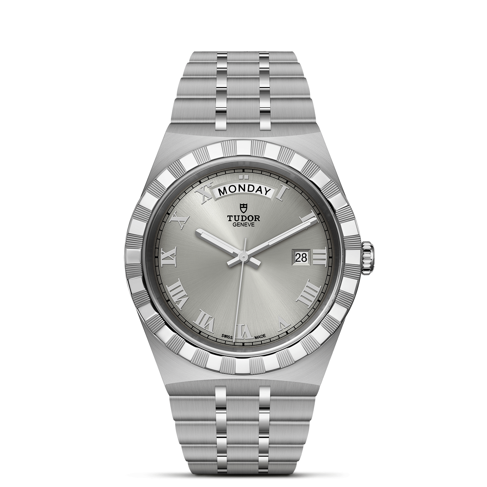 TUDOR Watch TUDOR Royal 41mm Silver Dial, Stainless Steel Bracelet (M28600-0001)
