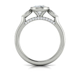 Vlora Engagement Ring Vlora 18k White Gold Round Engagement Ring Style Mounting