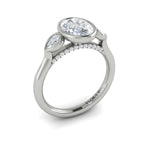 Vlora Engagement Ring Vlora 18k White Gold Round Engagement Ring Style Mounting