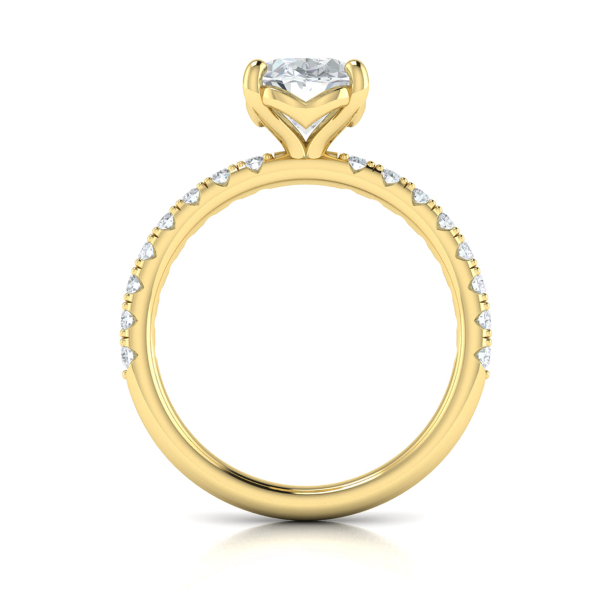 Vlora Engagement Ring Vlora 18k Yellow Gold Oval Engagement Ring Style Mounting