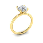 Vlora Engagement Ring Vlora 18k Yellow Gold Round Solitaire Engagement Ring Mounting
