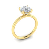 Vlora Engagement Ring Vlora 18k Yellow Gold Round Solitaire Engagement Ring Mounting
