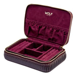 Wolf Designs BORDEAUX JEWELRY ZIP CASE