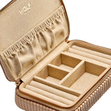 Wolf Designs WOLF Bella Zip Jewelry Case - Mocha