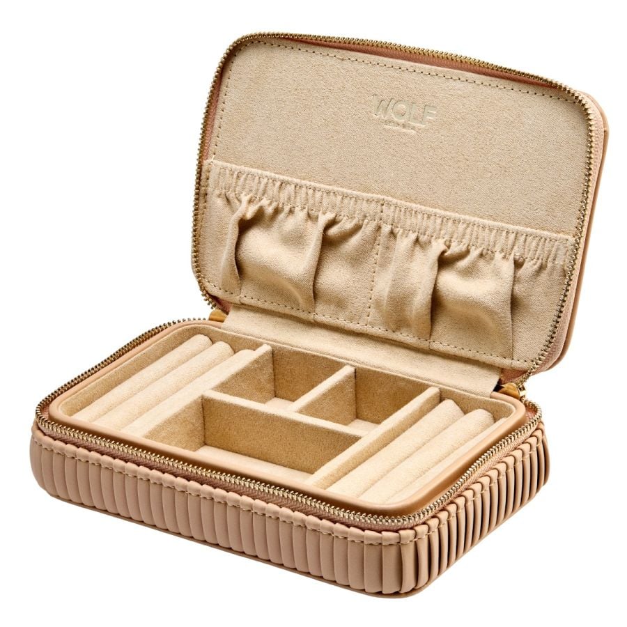 Wolf Designs WOLF Bella Zip Jewelry Case - Mocha