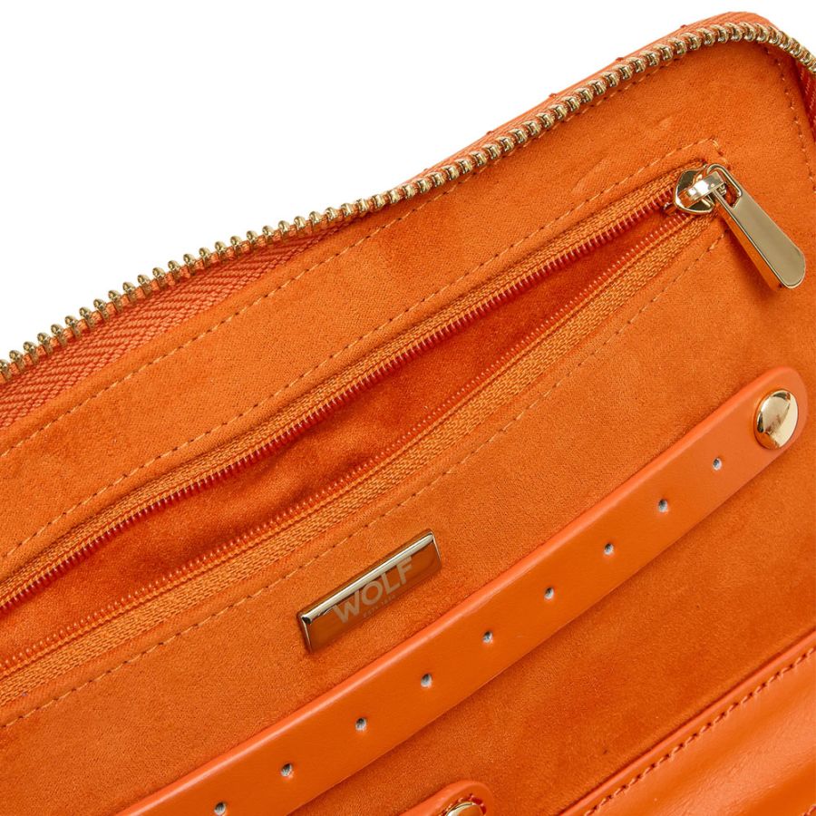 Wolf Designs Jewelry Cases WOLF Maria Jewelry Portfolio - Tangerine
