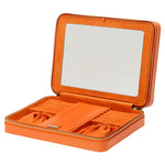 Wolf Designs WOLF Maria Large Jewelry Zip Case - Tangerine