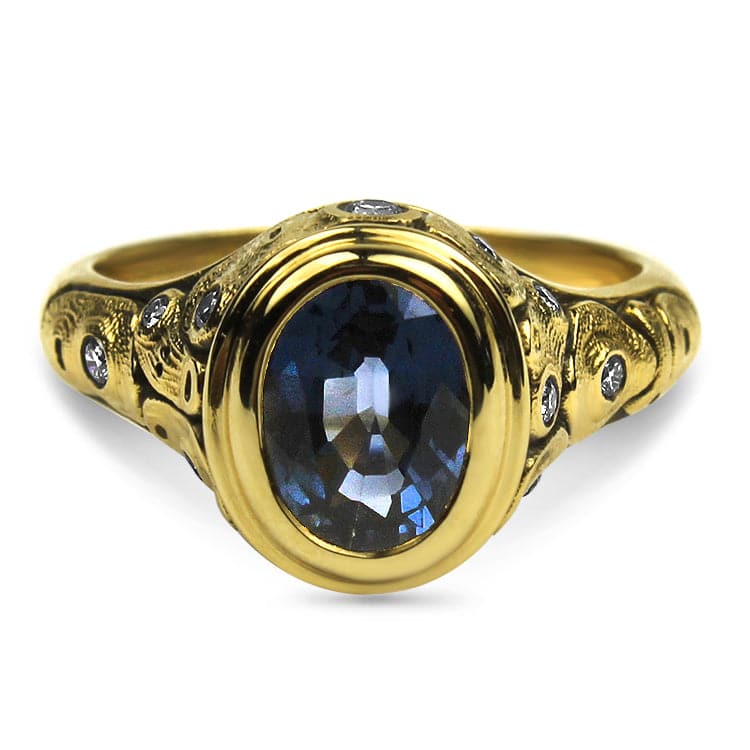 Alex Sepkus Ring Alex Sepkus Blue Spinel and Diamond Emma Ring 6.50
