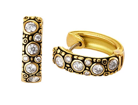 Alex Sepkus Earring Oval Diamond Hoop Earrings