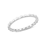 Dana Rebecca Designs Ring Sadie Pearl Baguette Diamond Eternity Ring - White Gold 6