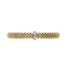 Fope Bracelet Yellow Gold Vendôme Flex'it Bracelet with Diamond Baguettes