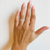 Hearts on Fire Engagement Wedding Band 18k White Gold Signature Nine Diamond Band