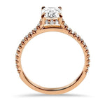 Kwiat Engagement Ring 18K Rose Gold Kwiat Cushion Cut Diamond Engagement Ring 6.5