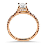 Kwiat Engagement Ring 18K Rose Gold Kwiat Cushion Cut Diamond Engagement Ring 6.5