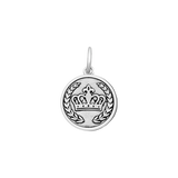LOLA Necklaces and Pendants LOLA Crown Pendant - Pewter Small