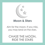 LOLA Necklaces and Pendants LOLA Moon and Stars Pendant - Royal Blue and Gold Small