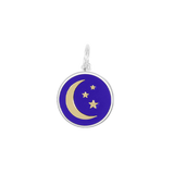 LOLA Necklaces and Pendants LOLA Moon and Stars Pendant - Royal Blue and Gold Small