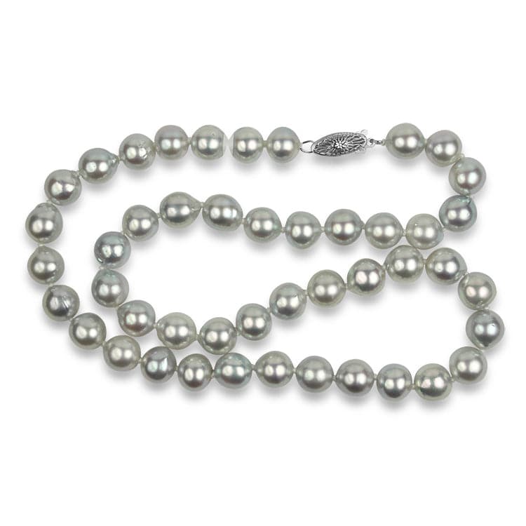 Mastoloni Necklaces and Pendants 14k White Gold Mastoloni Silver Akoya Pearl Strand Necklace