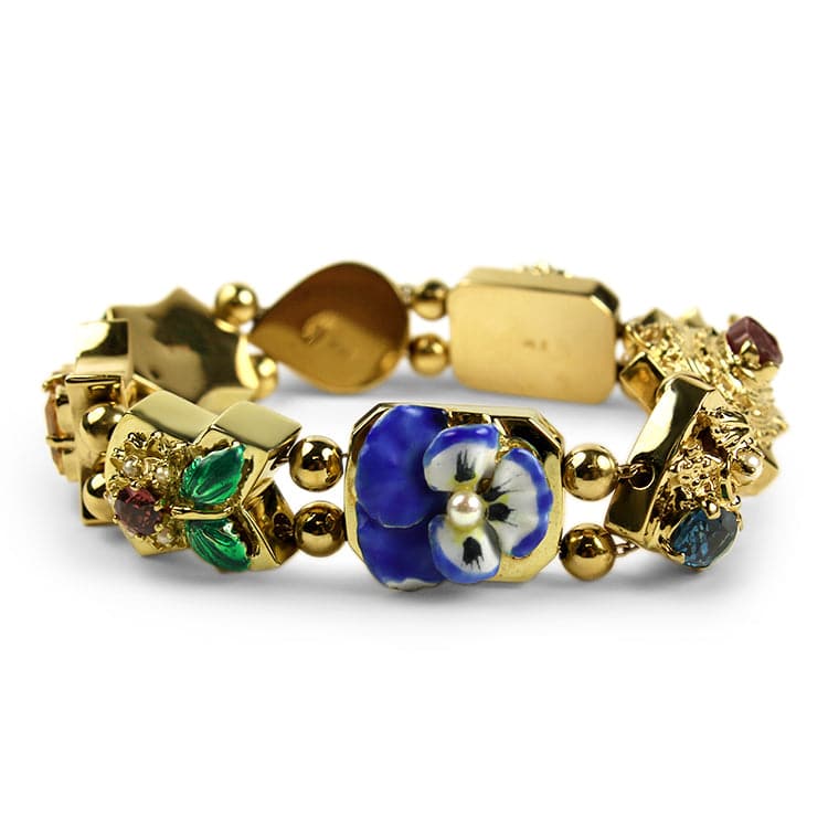 Estate 14K Gold Charm Bracelet