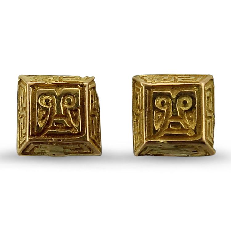 PAGE Estate Earring Aztec Stud Earrings
