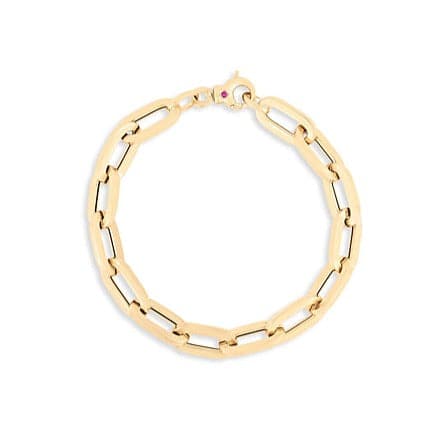 Roberto Coin Bracelet 18K Yellow Gold Oro Classico Paperclip Link Bracelet