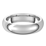 Sincerely Springer's Wedding Band 14k White Gold 5mm Comfort Fit Half Round Wedding Band 10
