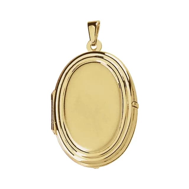 14k yellow gold oval locket deals