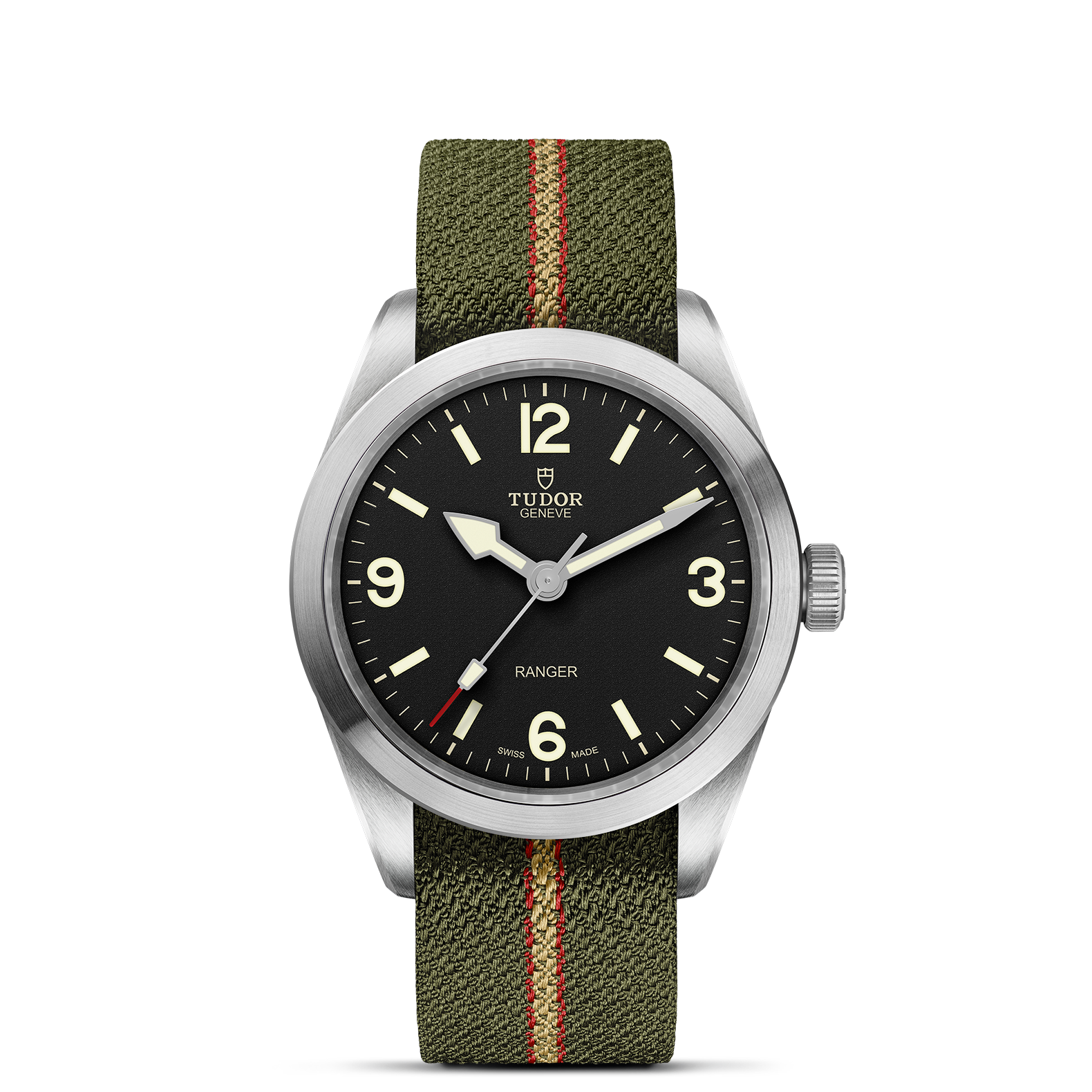 【純正ファブリックベルト付き】TUDOR Ranger　レンジャー　 39mm TUDOR Ranger 39mm Case, Black Dial, Fabric Strap (M79950-0003