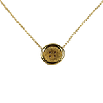 1870 Collection Necklaces and Pendants 1870 Collection 14k Yellow Gold Button Necklace