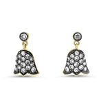 1870 Collection Earring 1870 Collection 14k Yellow Gold Dangle Earrings with Floral Bell Design
