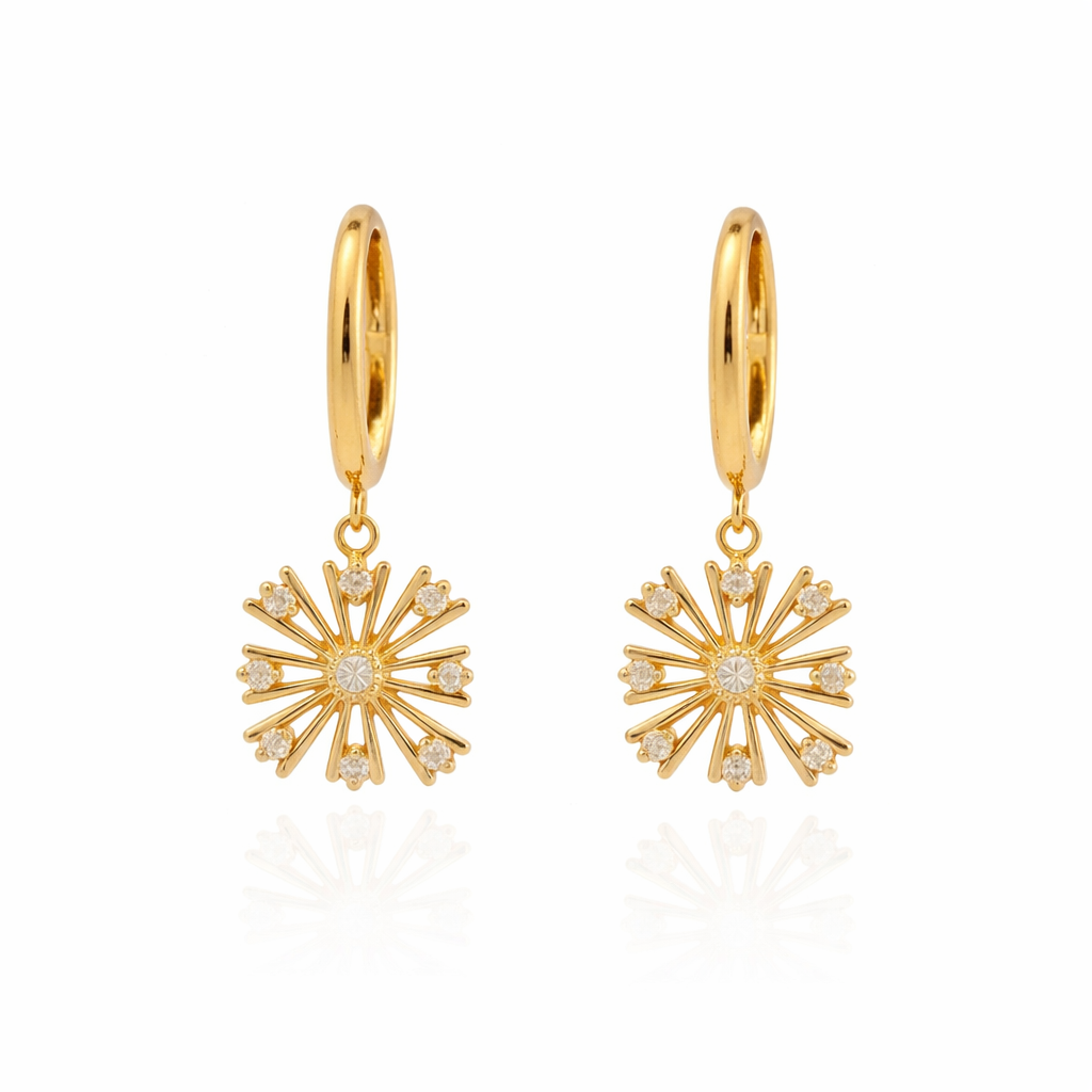 1870 Collection Earrings 1870 Collection 14K Yellow Gold Diamond Dangle Earrings