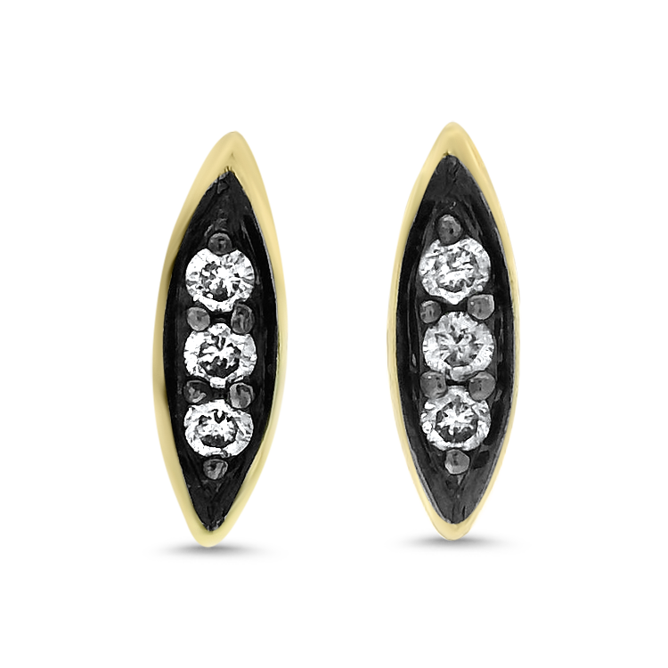1870 Collection Earring 1870 Collection 14k Yellow Gold Navette-Shaped Stud Earrings