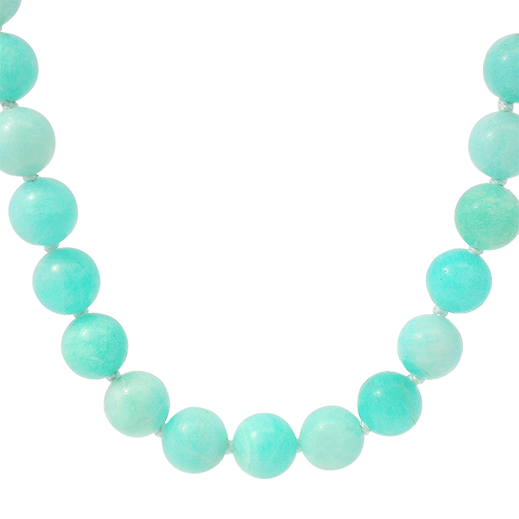 1870 Collection Necklaces and Pendants 1870 Collection Amazonite Beaded Open Ended Necklace, 18"