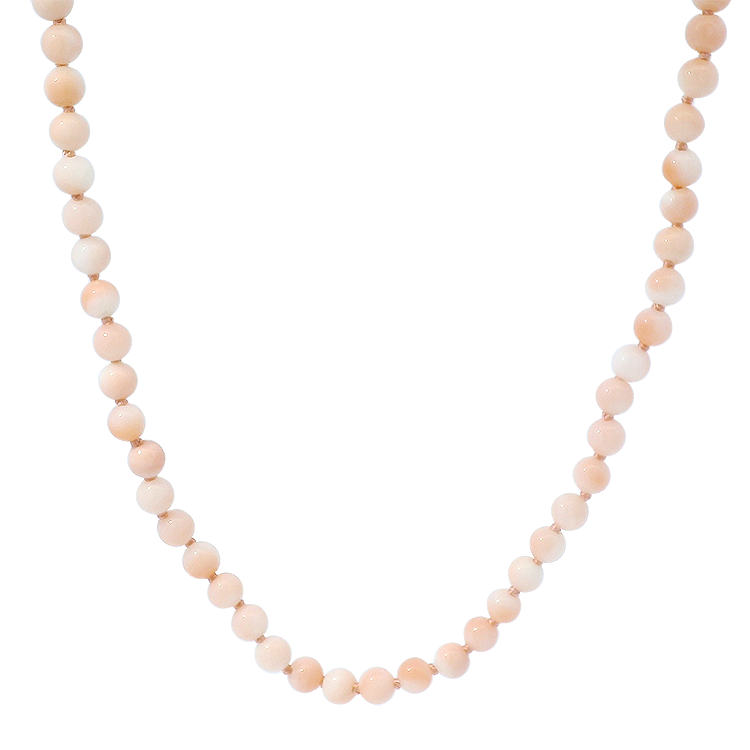 1870 Collection Necklaces and Pendants 1870 Collection Coral Bead Strand Open Ended Necklace, 18"