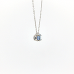 1870 Collection Necklaces Estate 1870 Collection 14K White Gold Sapphire Necklace