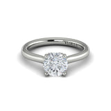 Springer's Forever Engagement Ring Springer's Forever by Vlora Platinum Elegant Classic Solitaire Engagement Ring Setting, for 6.5mm Round