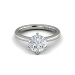 Springer's Forever Engagement Ring Springer's Forever by Vlora 14K White Gold Elevated Brilliance Solitaire Engagement Ring Setting, Size 6.75