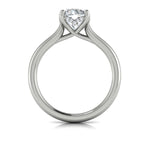 Springer's Forever Engagement Ring Springer's Forever by Vlora Platinum Elegant Classic Solitaire Engagement Ring Setting, for 6.5mm Round