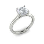 Springer's Forever Engagement Ring Springer's Forever by Vlora Platinum Elegant Classic Solitaire Engagement Ring Setting, for 6.5mm Round