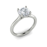 Springer's Forever Engagement Ring Springer's Forever by Vlora Platinum Elegant Classic Solitaire Engagement Ring Setting, for 6.5mm Round