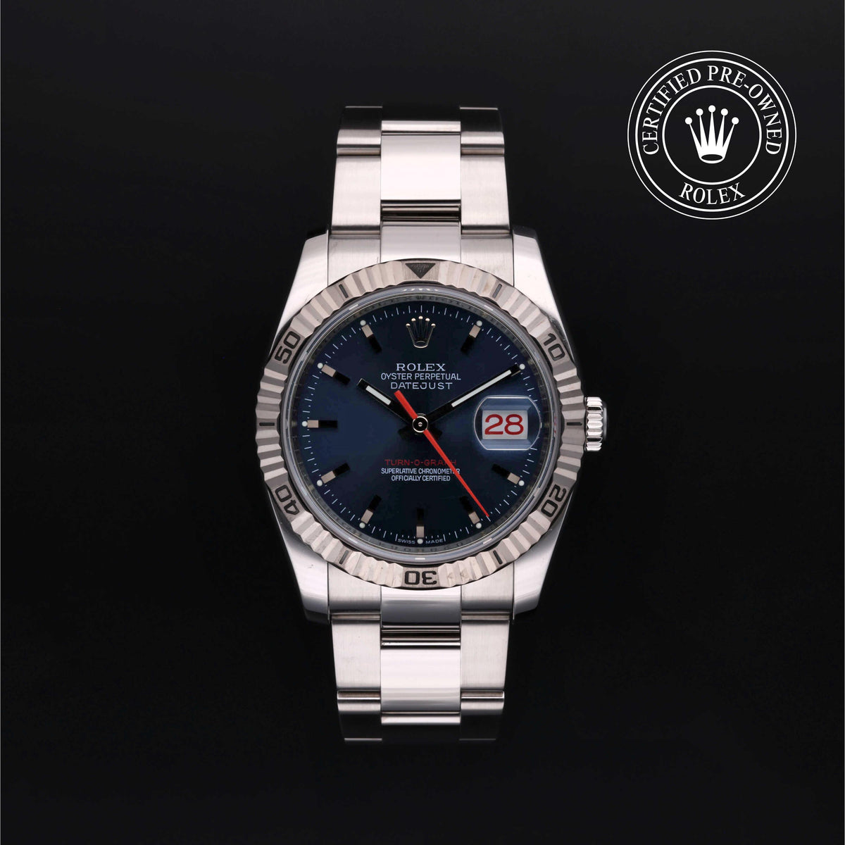 Rolex Certified Pre-Owned Oyster Perpetual Datejust Turn-O-Graph 36