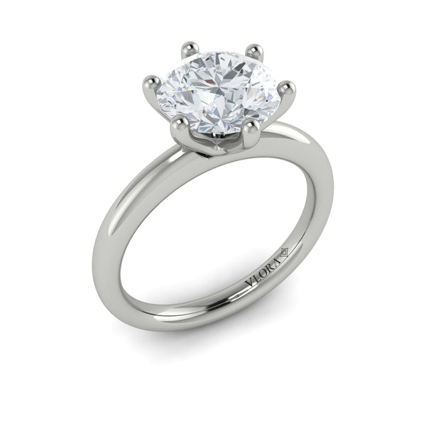 Springer's Forever Engagement Ring Springer's Forever by Vlora 14K White Gold Elevated Brilliance Solitaire Engagement Ring Setting, Size 6.75