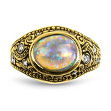 Alex Sepkus Ring Alex Sepkus 18k Yellow Gold Crystal Opal and Diamond Ring 6