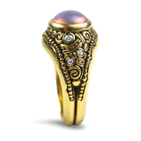 Alex Sepkus Ring Alex Sepkus 18k Yellow Gold Crystal Opal and Diamond Ring 6