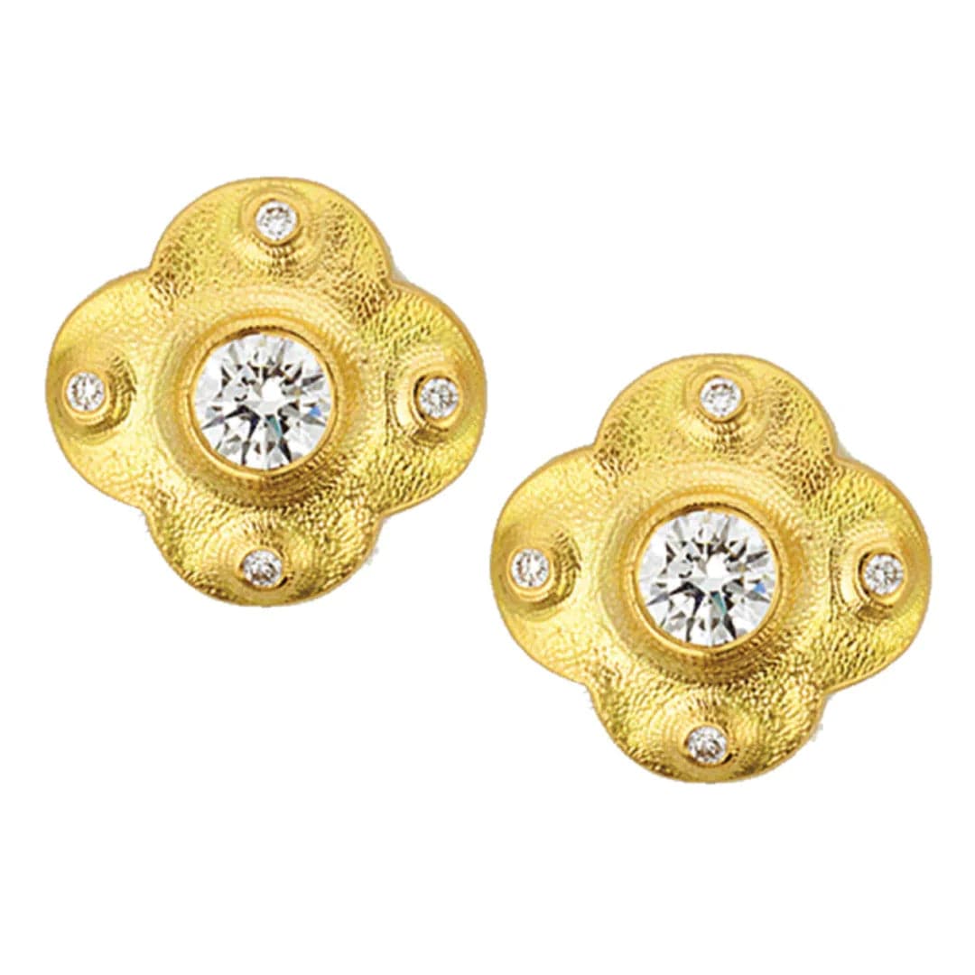 Alex Sepkus Earring Alex Sepkus 18k Yellow Gold Flora Diamond Earrings