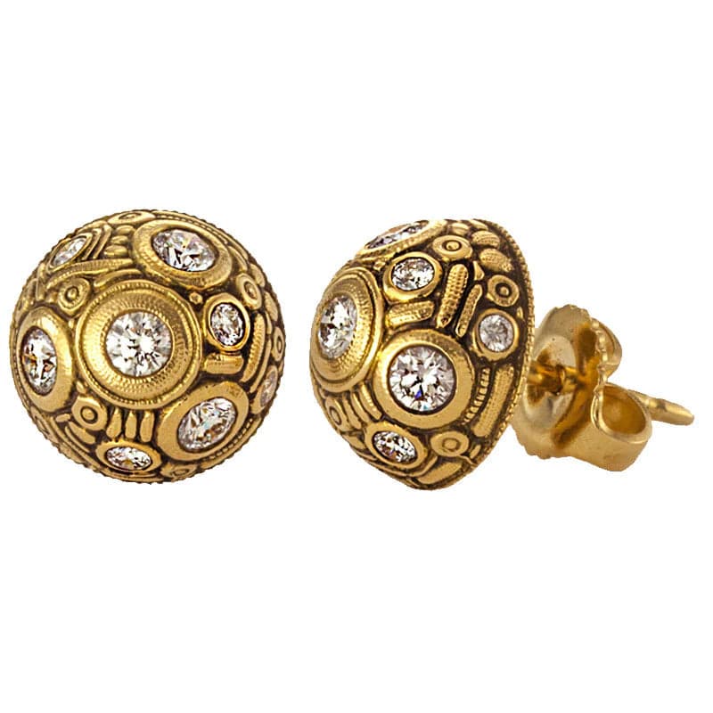 Alex Sepkus Earring Alex Sepkus 18k Yellow Gold Orchard Diamond Earrings