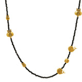 Alex Sepkus Necklace Alex Sepkus Fable Animals 18k Yellow Gold Black Spinel Necklace