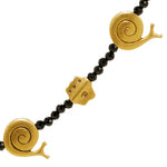 Alex Sepkus Necklace Alex Sepkus Fable Animals 18k Yellow Gold Black Spinel Necklace
