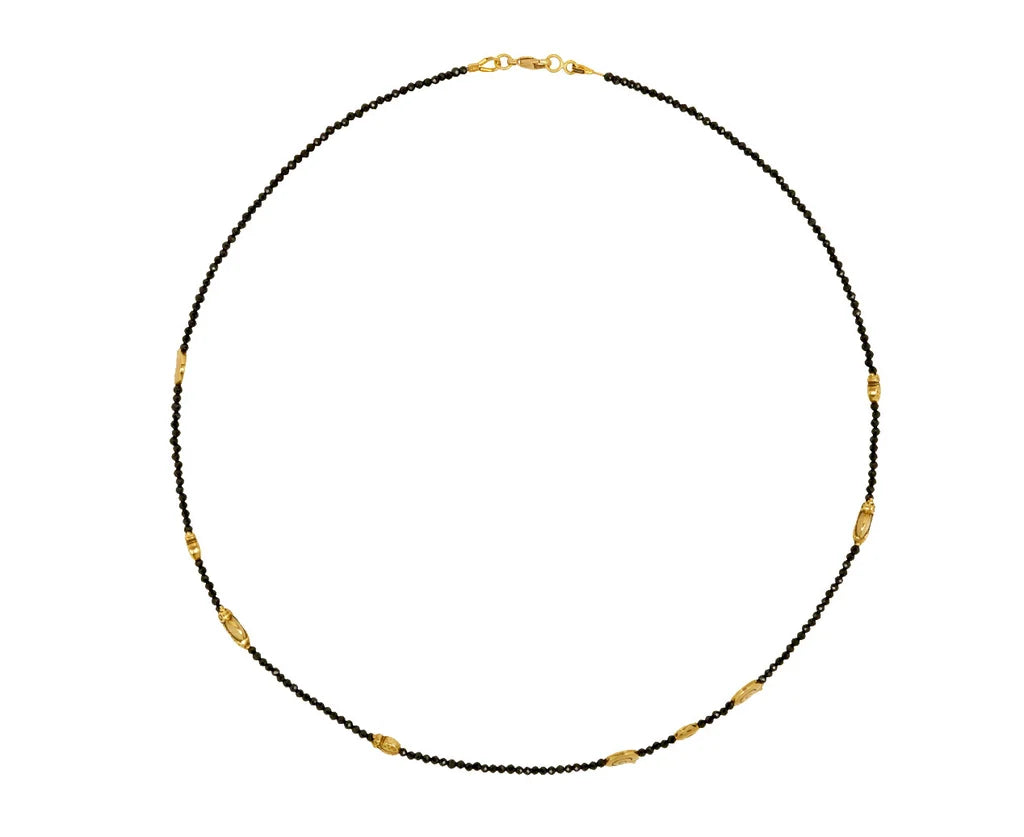 Alex Sepkus Necklace Alex Sepkus Fable Animals 18k Yellow Gold Black Spinel Necklace