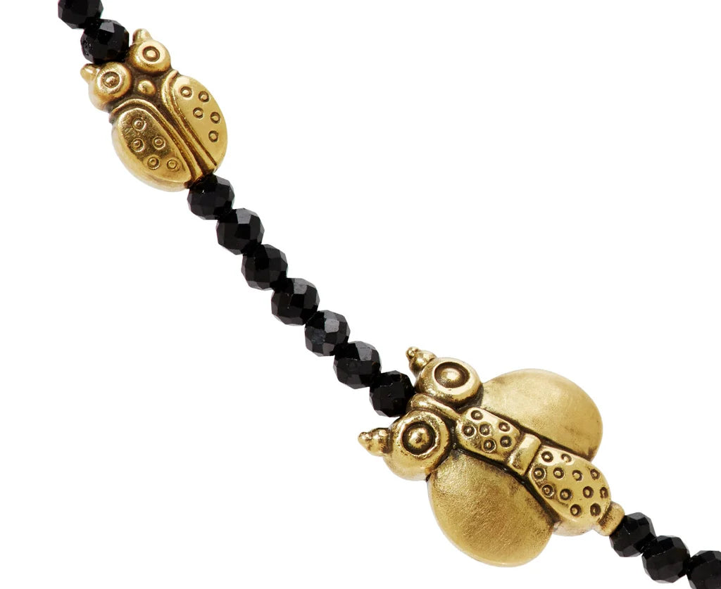 Alex Sepkus Necklace Alex Sepkus Fable Animals 18k Yellow Gold Black Spinel Necklace